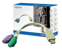 Logilink Adapter USB - 2x PS/2 (AU0004A)